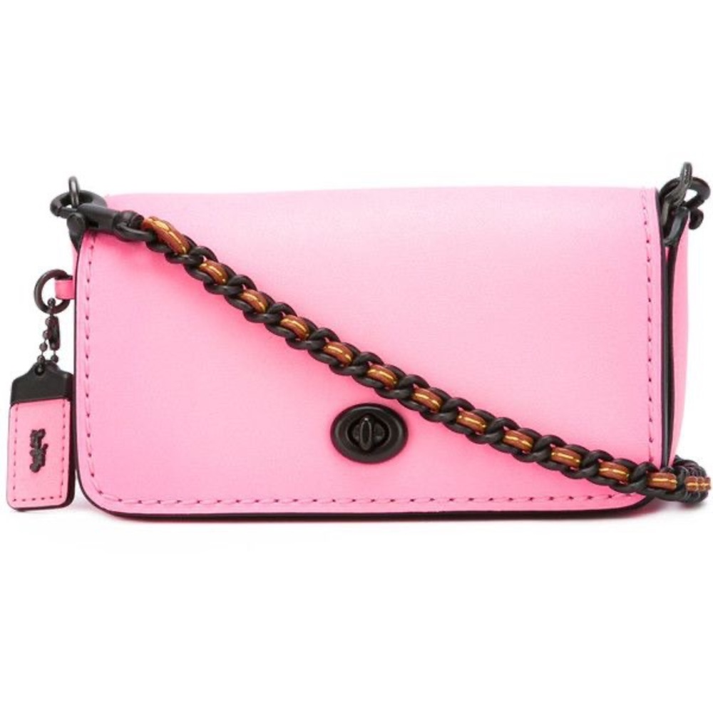 Coach 1941 Pink Leather Mini Dinky (Dinkier) Crossbody Bag
